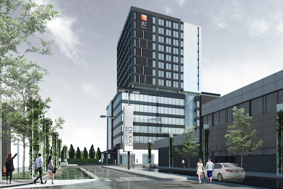 A rendering of the Alt+ hotel in Quebec