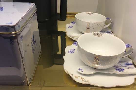 China teacups and spoons at the Kimpton De Witt
