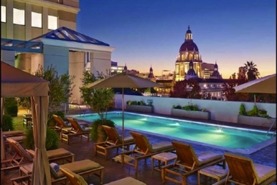 The Westin Pasadena is located in a mized-use complex and features Spanish architecture, a manicured courtyard garden and sculptured gardens.