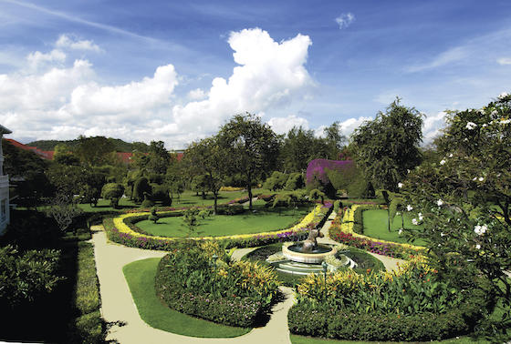 The gardens at Centara Grand Beach Resort & Villas Hua Hin, Thailand, are irrigated with gray water. 