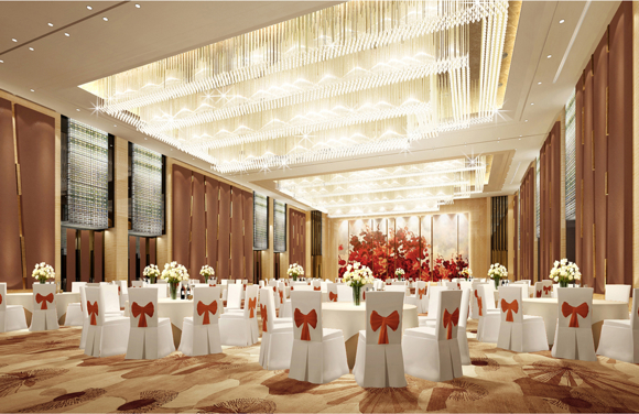 The Grand Ballroom covers more than 16,000 square feet (1,500 square meters).