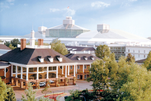 Exterior of the Gaylord Opryland Resort and Convention Center, located in Nashville, Tennessee.