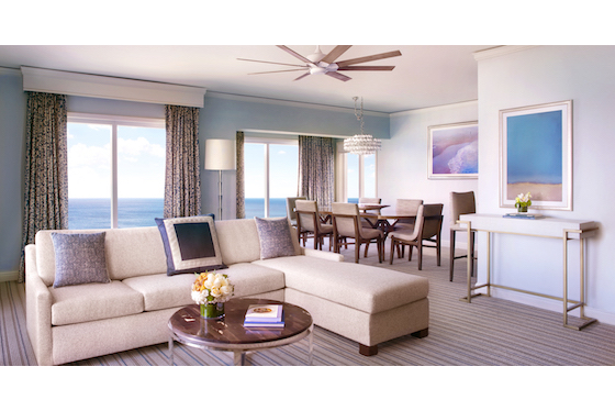 Ritz-Carlton suite, living room