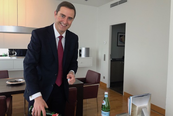 IHG CEO Keith Barr, the ultimate host, at InterContinental Berlin, Germany