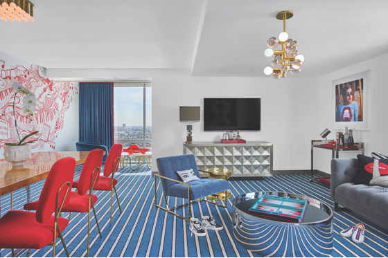The (RED) Suite at the Andaz West Hollywood -- a blinged out rocker's dream