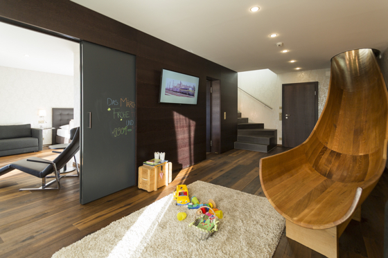 Family suite, complete with spiral slide