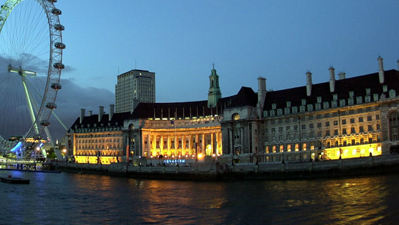 The portfolio includes the London Marriott Hotel County Hall, the exterior of which is shown above.