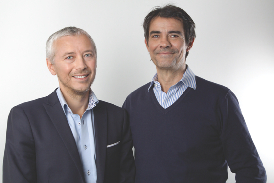 Philippe Vaurs (l.) and Christophe Sauvage own and operate 15 distinct hotels around Paris.