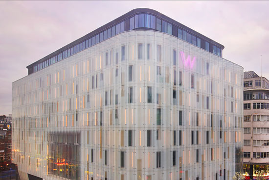 The W London Leicester Square opened in February. Photo used courtesy of W London Leicester Square 