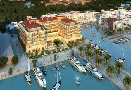 Overview of new Regent hotel at Porto Montenegro