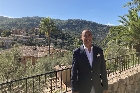 Ulisses Marreiros on a terrace at Belmond La Residencia