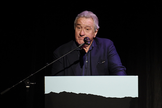 Robert De Niro speaks at the 2018 Tribeca Film Festival in April in New York City. (Getty Images)