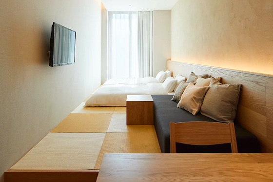 A suite at Muji Hotel Ginza