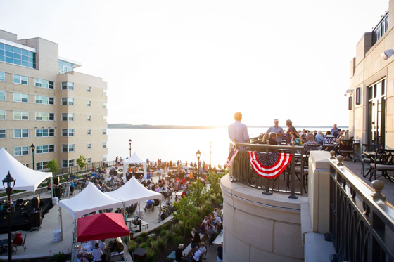 Summer festival at The Edgewater in Madison, Wisconsin