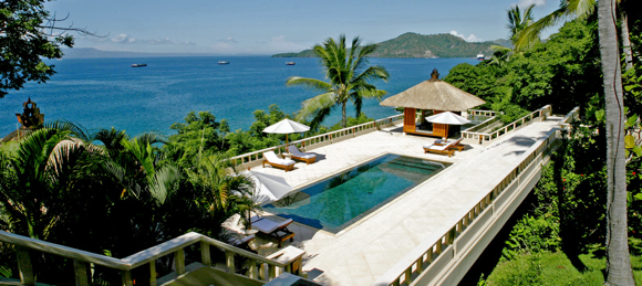 The properties for sale include the Amankila resort in Bali.