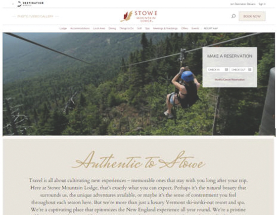 Stowe Mountain Resort uses search-optimized video and blogs to attract guests.