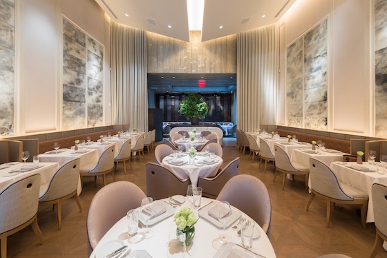 Chevalier's dining room seats up to 80 people. (photos by Benjamin Johnson/Shawmut Design and Construction)