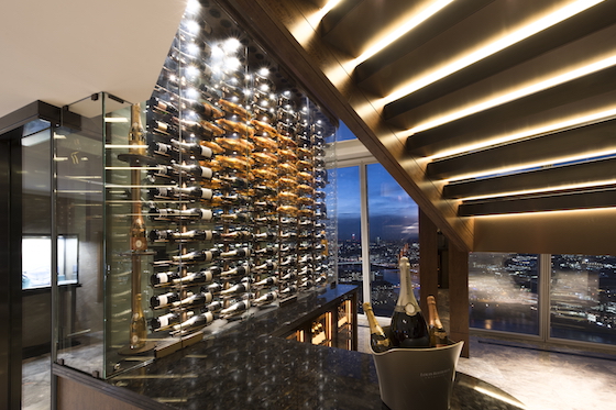 The new Sky Lounge and Wine Wall at Shangri-La, At The Shard, London
