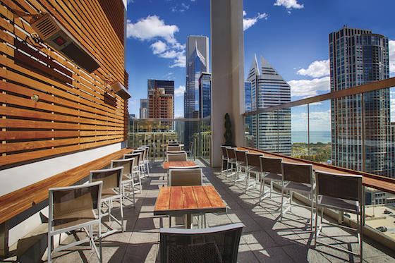 The Wit in Chicago, takes groups up to Roof, on the 27th floor, for breakfast or lunch. 