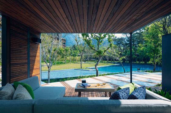 Hoshino Guguan guest rooms have private outdoor terraces