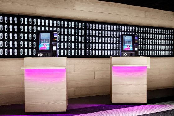 Contactless arrival kiosks at Moxy NYC Times Square