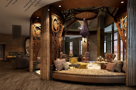 A rendering of the lobby rotunda at Starwood's Savannah, Georgia, Tribute Portfolio hotel