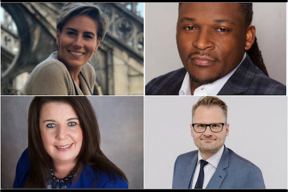 From left, clockwise: Nienke Oosting, Donte P. Johnson, Ulrich Bensel, Mary O'Donnell