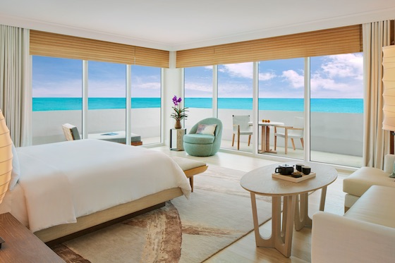 Corner suite at Nobu Miami Beach 