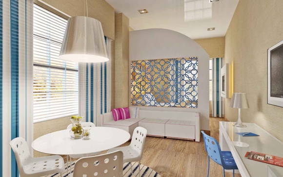 A rendering of a guest room at TRYP New York City Times Square South. Images used courtesy of TRYP New York City Times Square South