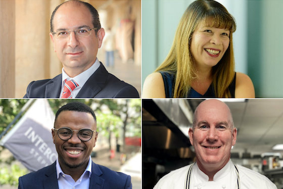 From left, clockwise: Husam Malik, Melissa Gan, Robert Burnell and Nicholas Hines