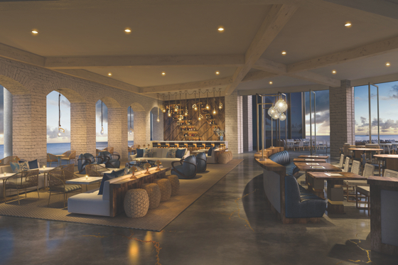 Rendering of Scion brand public space