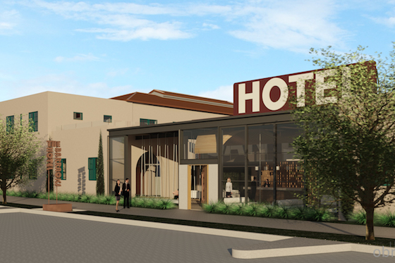 Render of The Barracks Hotel (photo courtesy of OBR Architecture)