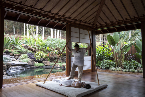 The ancient art of Polynesian body walking, Lomi A'e, which uses powerful bare foot stepping to open the body and release sources of tension and pain, is on the Sensei Experience menu.