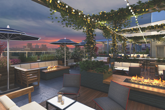 Rendering of The Outsider at Kimpton's The Journeyman hotel, opening June 2016 in Milwaukee, Wisconsin