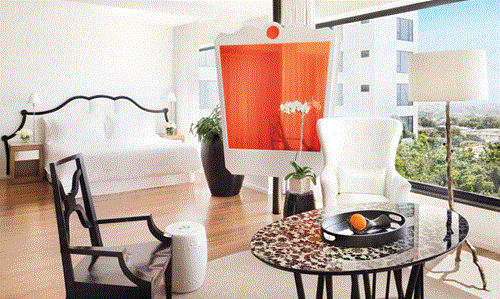 Deluxe corner studio room at Mondrian Los Angeles