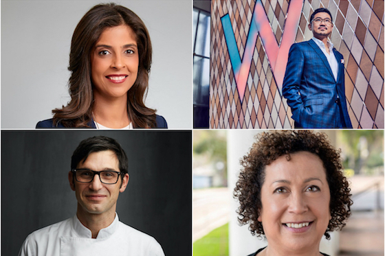 From left, clockwise: Kanika Soni, GP Yeow, Lydia Bates and Matteo Temperini