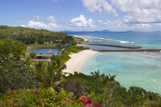 Marina and grounds at Fregate Island Private