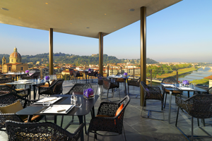 Sesto on Arno overlooks the Arno River and offers views of the city and the hills of Tuscany.