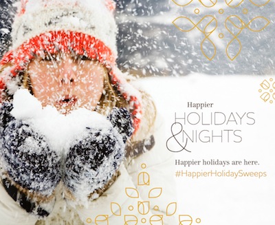 Country Inns & Suites by Carlson has launched the Happier Holidays & Nights Sweepstakes to connect with guests on social media.