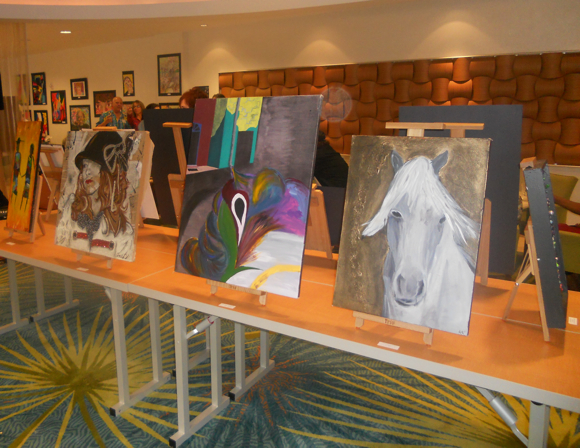 Last year’s ArtNight SpringHill Suites program included an event with the Miami Arts Charter School. Photo used courtesy of SpringHill Suites by Marriott.