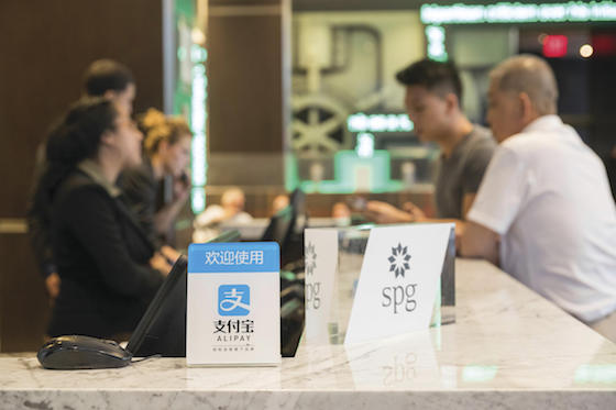 A New York-based Starwood Preferred Guest hotel that offers Alipay.