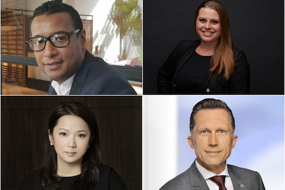 From left, clockwise: Bassim Ouachani, Olivia Calcagnini, Robert Boller and Joyce Wong