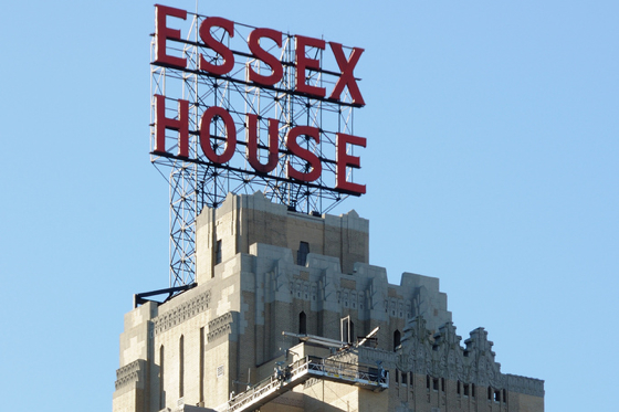 The hotel's iconic rooftop signage. The Art Deco building was built in 1931. Photo by Ralph Daily/CC