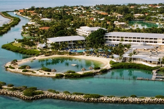 Aerial view of Hawks Cay Resort