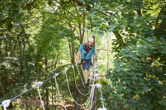 Ropes challenge course at Miraval Berkshires