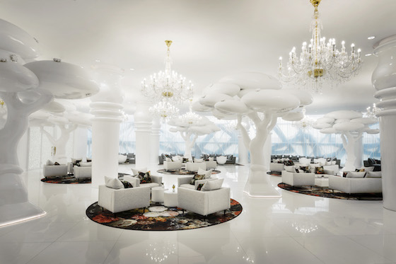 The lobby lounge of the Mondrian Doha, Qatar
