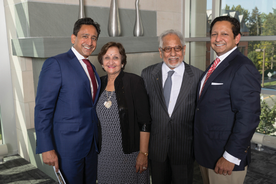 The hotel industry has been good to the Shah family (from left, Neil, Hersha, Hasu and Jay). “Hersha and I came to America to create a better life for ourselves and our family,” Hasu says. “The lodging industry helped my wife and I to have a much bigger impact on our adopted communities than we ever thought possible… Jay has been able to take our values, energy and care to the next level of impact. And it’s testament to the American dream being alive and well. Entrepreneurial energy, deep values and hard work lead to big impact in lodging and in America.”