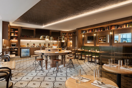 The Library's breakfast area