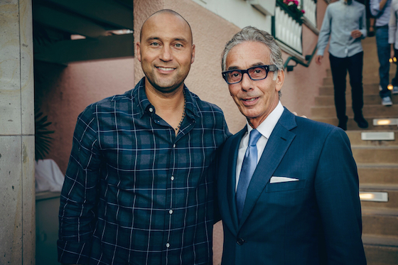 Five-time World Series champion Derek Jeter and Beverly Hills Hotel GM Ed Mady 