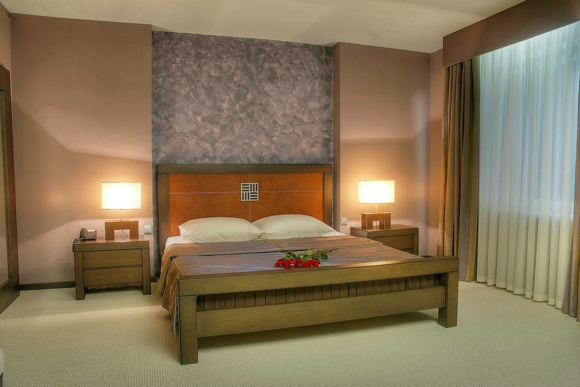 The hotel features several different guestroom and suite styles.